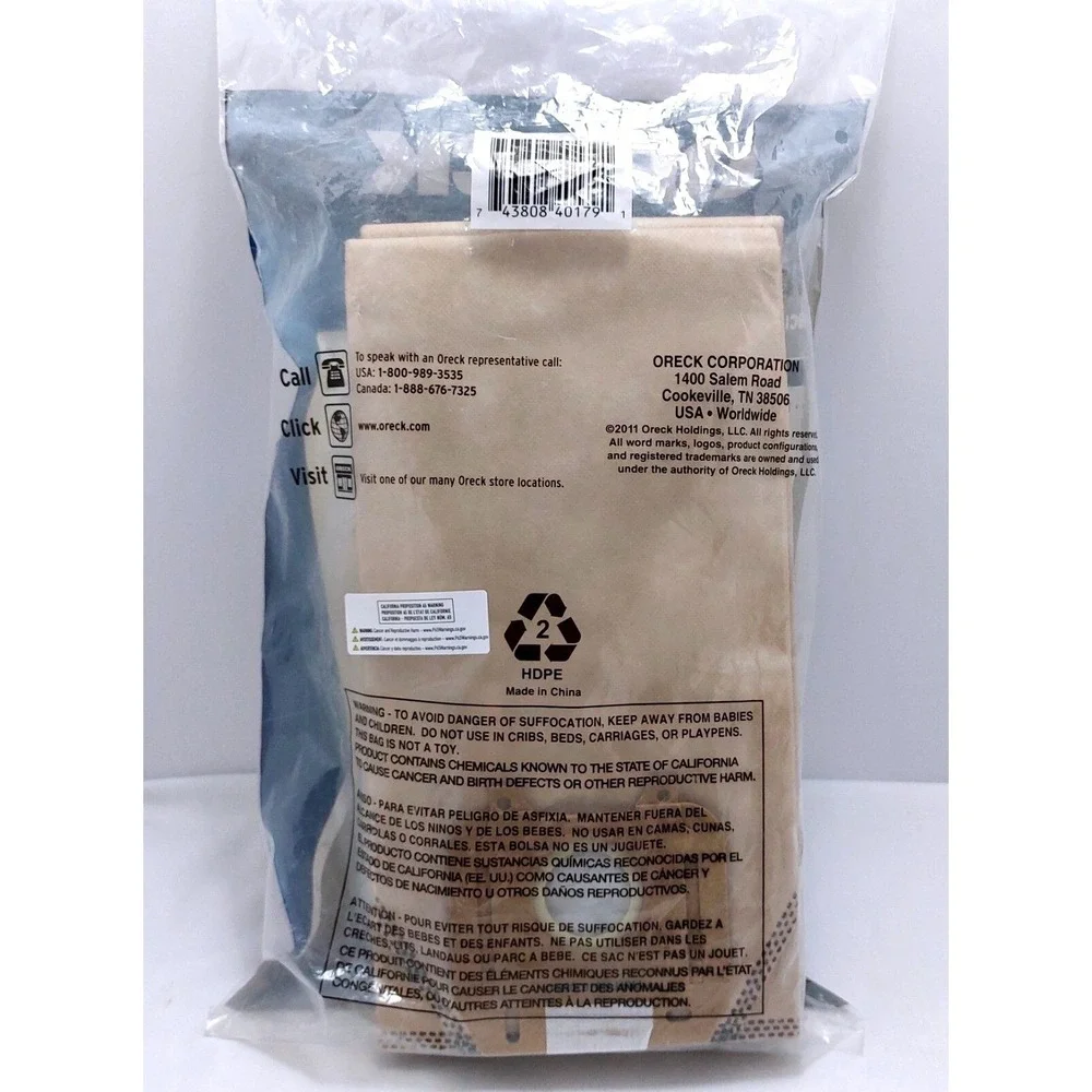 New 6 Type LW Oreck HEPA Odor Fighting Vacuum Bags‎ For Oreck Magnesium LWPK60H